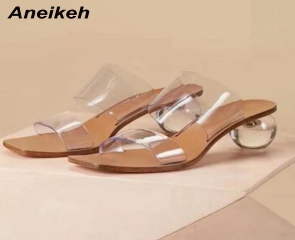 aneikeh size 41 42 43 pvc sandals crystal open toed round heels crystal women transparent heel sandals slippers pumps party c2961585, Black
aneikeh size 41 42 43 pvc sandals crystal open toed round heels crystal women transparent heel sandals slippers pumps party c2961585, Black
