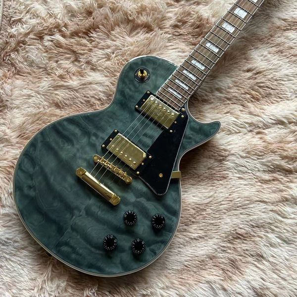 custom shop mahogany body electric guitar blue color flame guitarra rosewood fingerboard
custom shop mahogany body electric guitar blue color flame guitarra rosewood fingerboard