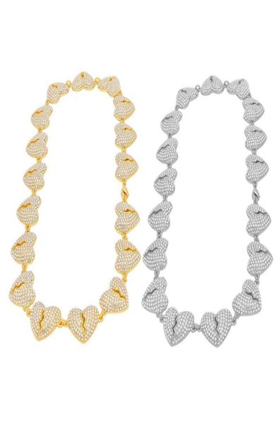 hip hop iced out chian pendants necklace jewelry mens womens gold silver broken heart necklaces 1260 b39808236
hip hop iced out chian pendants necklace jewelry mens womens gold silver broken heart necklaces 1260 b39808236