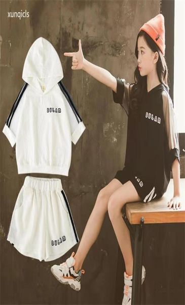 kids clothes girls summer suit baby short sleeve shorts 2pc children sportswear teenage clothing sets 2108314982023, White
kids clothes girls summer suit baby short sleeve shorts 2pc children sportswear teenage clothing sets 2108314982023, White