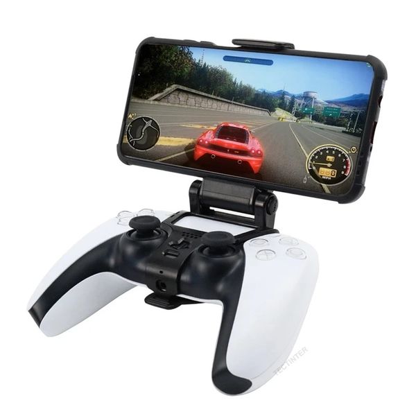 Image of Mobile Cell Phone Stand For PS5 Controller Mount Hand Grip For PlayStation 5 Gamepad For Samsung S9 S8 Clip Holder