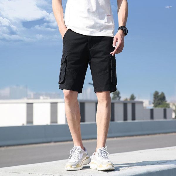 men's shorts 2023 cotton men summer fashion multi-pockets male casual clothing streetwear plus size mens cargo, White;black
men's shorts 2023 cotton men summer fashion multi-pockets male casual clothing streetwear plus size mens cargo, White;black