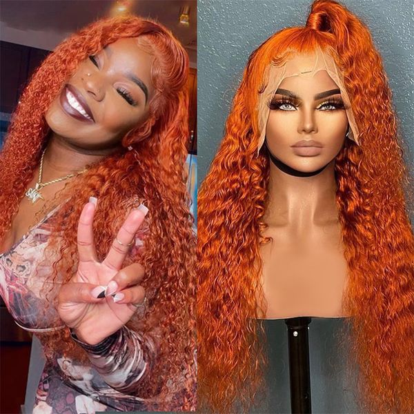 orange ginger 13x4 deep wave human hair frontal wigs for women kinky curly lace front wigs glueless curly human hair wigs 180%, Black;brown
orange ginger 13x4 deep wave human hair frontal wigs for women kinky curly lace front wigs glueless curly human hair wigs 180%, Black;brown