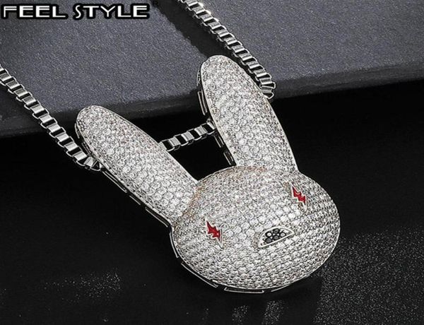 hip hop iced out cz aaa bling bad bunny cubic zirconia necklaces pendants for men jewelry with chain y1220308y2928396, Silver
hip hop iced out cz aaa bling bad bunny cubic zirconia necklaces pendants for men jewelry with chain y1220308y2928396, Silver