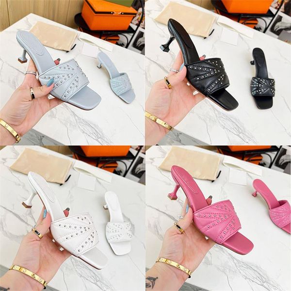 designer women slippers leather mules lady hihg heels summer embossed leather slides fashion sandals beach flip flops, Black
designer women slippers leather mules lady hihg heels summer embossed leather slides fashion sandals beach flip flops, Black