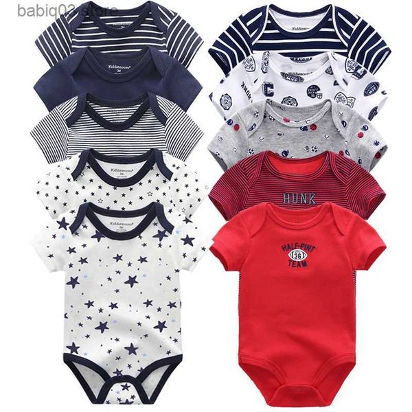 rompers 5pcs/lot baby rompers 2022 short sleeve cotton overalls newborn clothes roupas de bebe boys girls jumpsuit clothing t230529, Blue
rompers 5pcs/lot baby rompers 2022 short sleeve cotton overalls newborn clothes roupas de bebe boys girls jumpsuit clothing t230529, Blue