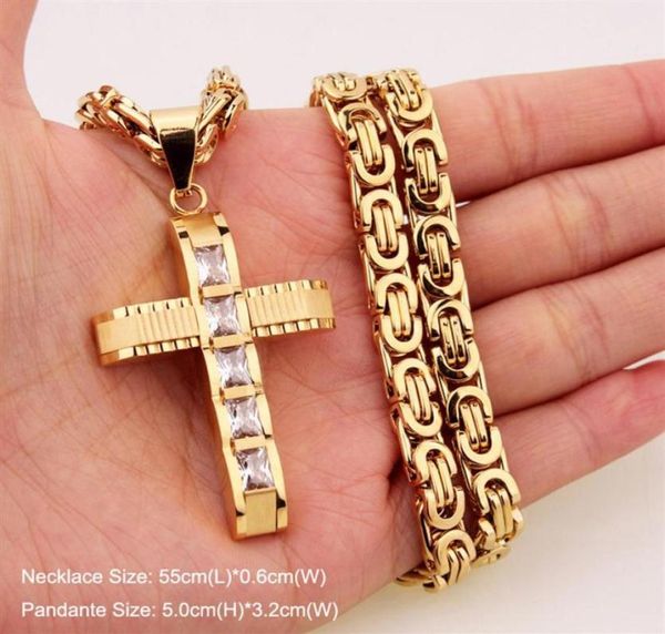 316l stainless steel fashion jewlery byzantine box link chain necklace cross pendants for men women hip hop accessories307v9619586, Silver
316l stainless steel fashion jewlery byzantine box link chain necklace cross pendants for men women hip hop accessories307v9619586, Silver