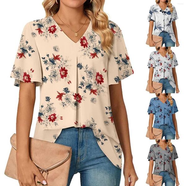 women's blouses v-neck shirts 3d printed fashionable flower summer daily short sleeve beautiful regular streetwear sexy, White
women's blouses v-neck shirts 3d printed fashionable flower summer daily short sleeve beautiful regular streetwear sexy, White