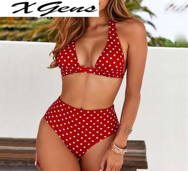 2022 high waist dot print bikini swimwear women halter push up bikini set swimsuit female biquini beach wear bathing suit210m1040111
2022 high waist dot print bikini swimwear women halter push up bikini set swimsuit female biquini beach wear bathing suit210m1040111