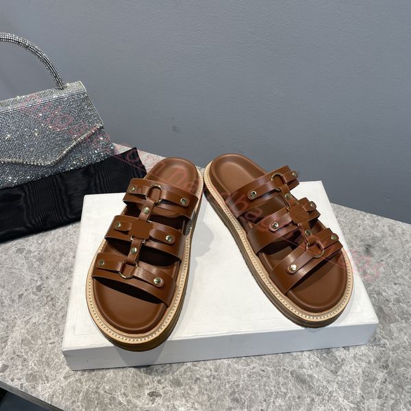 women designer luxury flat platform slide tippi slippers vegetable tanned cow leather summer fashion outdoor sandals open toes shoes rubber, Black
women designer luxury flat platform slide tippi slippers vegetable tanned cow leather summer fashion outdoor sandals open toes shoes rubber, Black