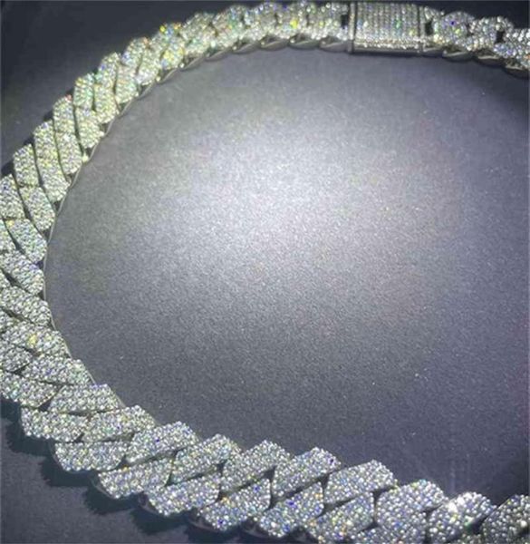 suitable for daily wear 925 sier material 15mm 18mm wide 3 rows moissnaite diamond necklace cuban link chain272z1251664, Silver
suitable for daily wear 925 sier material 15mm 18mm wide 3 rows moissnaite diamond necklace cuban link chain272z1251664, Silver