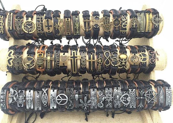 whole 100pcslot mix style metal leather cuff charm bracelets for men039s women039s jewelry party gifts bangle8082101, Golden;silver
whole 100pcslot mix style metal leather cuff charm bracelets for men039s women039s jewelry party gifts bangle8082101, Golden;silver