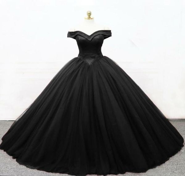 2019 new ball gown black gothic wedding dresses off the shoulder basque waist corset back floor length women vintage non white bri4610134
2019 new ball gown black gothic wedding dresses off the shoulder basque waist corset back floor length women vintage non white bri4610134
