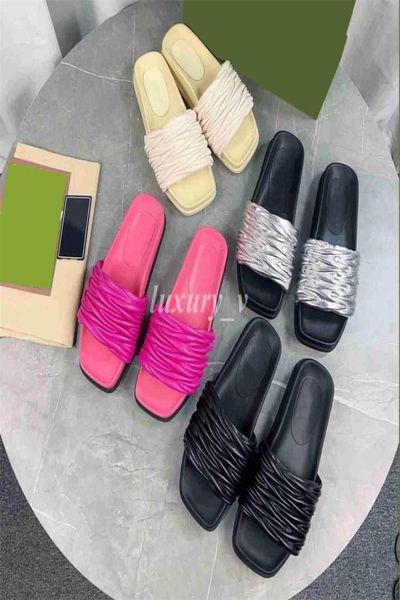 designer women slippers wrinkle mules rubber sole leather slipper classic platform sandals classic summer beach flip flops lady fl7631077, Black
designer women slippers wrinkle mules rubber sole leather slipper classic platform sandals classic summer beach flip flops lady fl7631077, Black