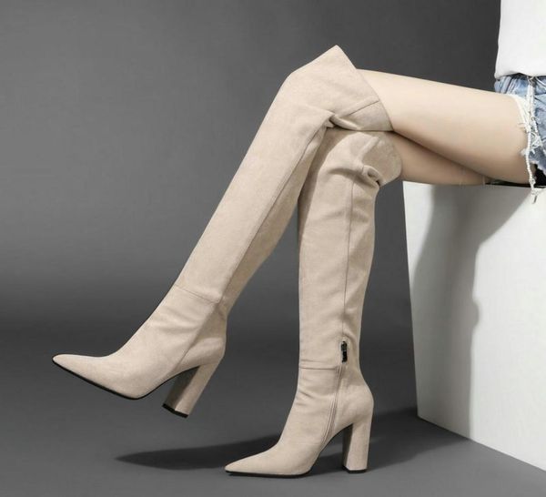 faux flock over the knee boots woman fashion pointed toe high heeled thigh high boots female winter warm long boots beige black8356294905, Black
faux flock over the knee boots woman fashion pointed toe high heeled thigh high boots female winter warm long boots beige black8356294905, Black