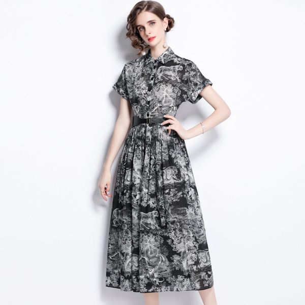 2023 summer european fashion women's floral print dress - short sleeve, v-neck, a-line, mid-calf, black, sizes xxl, , l, xl, Black;gray
2023 summer european fashion women's floral print dress - short sleeve, v-neck, a-line, mid-calf, black, sizes xxl, , l, xl, Black;gray