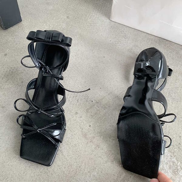 woman sandals fashion summer ankle lace-up women designer banquet butterfly-knot thin high heels gladiator female shoes 230511, Black
woman sandals fashion summer ankle lace-up women designer banquet butterfly-knot thin high heels gladiator female shoes 230511, Black