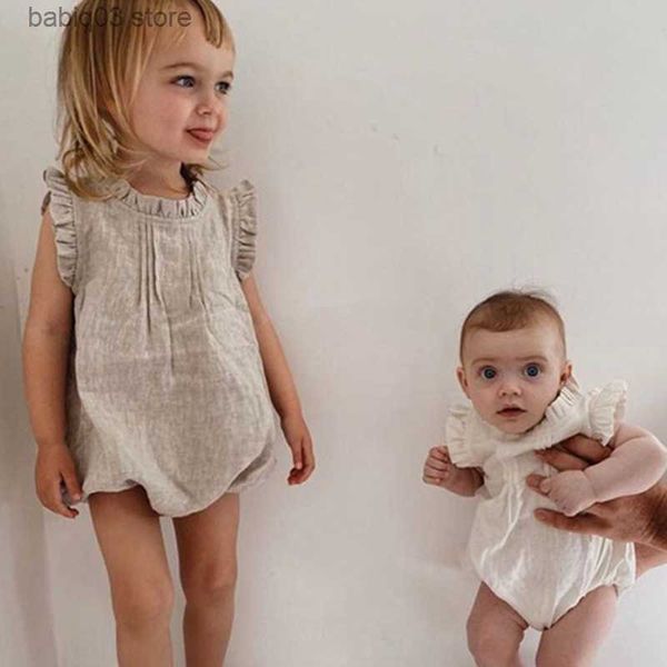 rompers summer solid newborn baby boy girls romper cotton linen bodysuits fashion ruffled sleeveless infant jumpsuits beachwear clothing t23, Blue
rompers summer solid newborn baby boy girls romper cotton linen bodysuits fashion ruffled sleeveless infant jumpsuits beachwear clothing t23, Blue