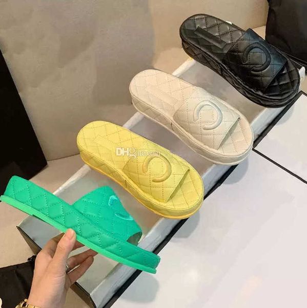 women slippers leather quilted platform slide lady thick bottom summer beach mule girls slip on high heel flats wedge sandal padded pillow s, Black
women slippers leather quilted platform slide lady thick bottom summer beach mule girls slip on high heel flats wedge sandal padded pillow s, Black