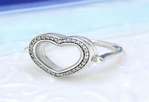 925 sterling silver sparkling floating heart locket ring fit pandora jewelry engagement wedding lovers fashion ring for women1247444
925 sterling silver sparkling floating heart locket ring fit pandora jewelry engagement wedding lovers fashion ring for women1247444