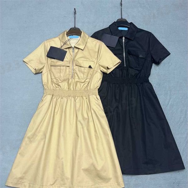 womens designer dress summer polo even dress with classic triangle logo on chest color contrast short sleeve dresses casual dresses for woma, Black;gray
womens designer dress summer polo even dress with classic triangle logo on chest color contrast short sleeve dresses casual dresses for woma, Black;gray