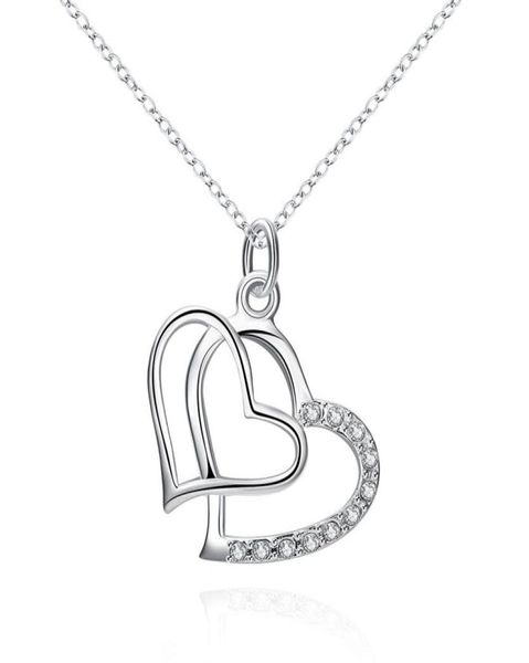fashion jewelry plated 925 sterling silver inlaid zircon double heart pendant necklace 3927556
fashion jewelry plated 925 sterling silver inlaid zircon double heart pendant necklace 3927556