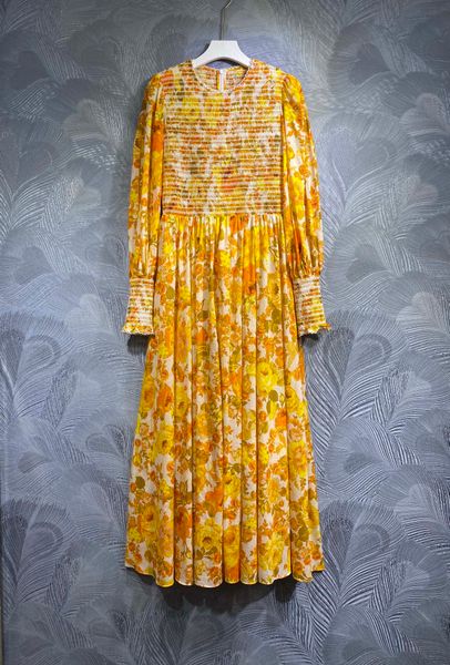 printed dress fashion round neck long sleeve spring/summer fashion mix cotton special craft design medium length large swing dress, Black
printed dress fashion round neck long sleeve spring/summer fashion mix cotton special craft design medium length large swing dress, Black