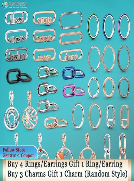 925 silver fit pandora charm 925 bracelet me rings round connector word link medallion charms set pendant diy fine beads jewelry7181394, Bronze;silver
925 silver fit pandora charm 925 bracelet me rings round connector word link medallion charms set pendant diy fine beads jewelry7181394, Bronze;silver