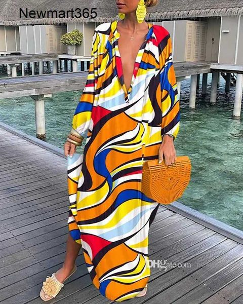 casual dresses women vintage maxi designer dresses summer deep v neck long sleeve boho print long dress female beach cover up elegant robe s, Black;gray
casual dresses women vintage maxi designer dresses summer deep v neck long sleeve boho print long dress female beach cover up elegant robe s, Black;gray