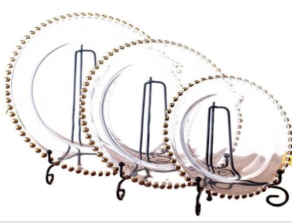 wedding apparel 13 inch round clear silvergold glass beaded charger pates glass plate for table decoration5780286, White
wedding apparel 13 inch round clear silvergold glass beaded charger pates glass plate for table decoration5780286, White