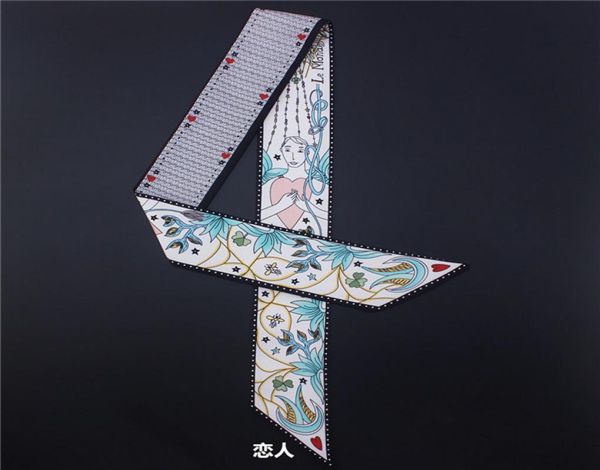 tarot series double double printed twill binding bag handle silk scarf slender ribbon scarf woman1784320, Blue;gray
tarot series double double printed twill binding bag handle silk scarf slender ribbon scarf woman1784320, Blue;gray