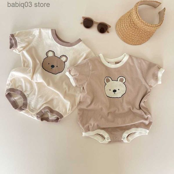 rompers 2023 summer baby girl boys bear casual short-sleeved bodysuits jumpsuit toddler boy cotton cartoon romper one-pieces clothing t23052, Blue
rompers 2023 summer baby girl boys bear casual short-sleeved bodysuits jumpsuit toddler boy cotton cartoon romper one-pieces clothing t23052, Blue