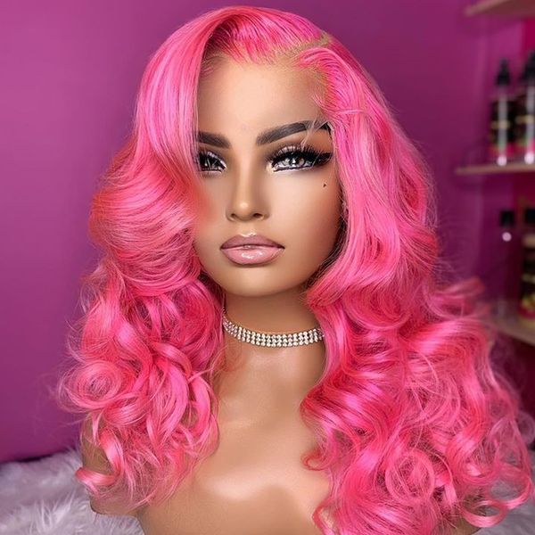 26 inch long body wave side part pink blonde soft glueless synthetic lace front wig for women baby hair 180%density preplucked daily, Black
26 inch long body wave side part pink blonde soft glueless synthetic lace front wig for women baby hair 180%density preplucked daily, Black