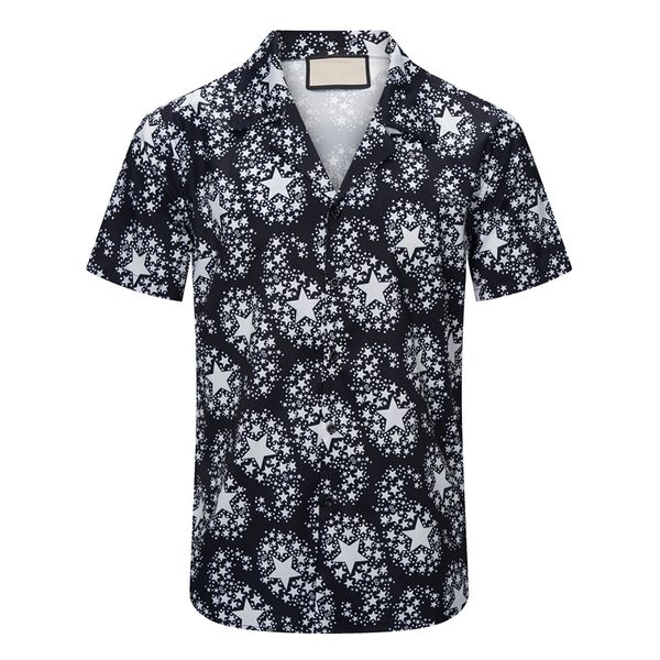 men's designer shirt summer casual printed real silk street beach style short sleeve high-quality shirt#026, White;black
men's designer shirt summer casual printed real silk street beach style short sleeve high-quality shirt#026, White;black