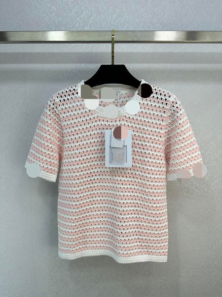 511 l 2023 summer sweaters women's pullover sweater pink striped crew neck short sleeve brand same style women's k855weilan, White;black
511 l 2023 summer sweaters women's pullover sweater pink striped crew neck short sleeve brand same style women's k855weilan, White;black