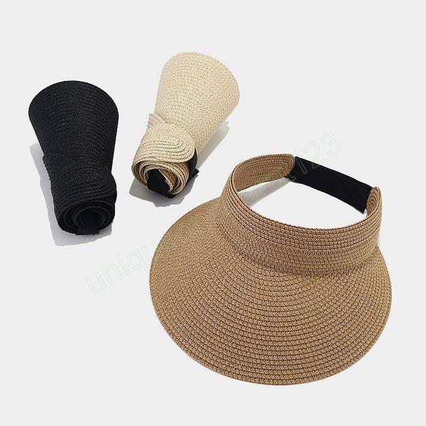 fashion summer simple women sun hat anti uv female outdoor visor cap straw cap casual shade hat empty beach sun hat lady, Blue;gray
fashion summer simple women sun hat anti uv female outdoor visor cap straw cap casual shade hat empty beach sun hat lady, Blue;gray
