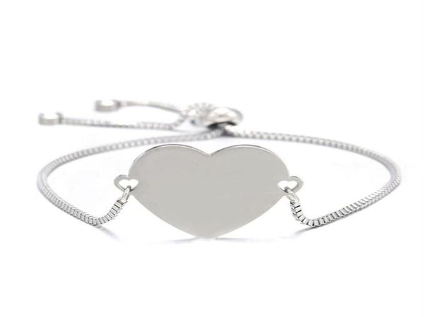 women bracelet blank heart charm bangle 304 stainless steel adjustable box chain bracelets female jewelry whole 10pcs297h9539817, Golden;silver
women bracelet blank heart charm bangle 304 stainless steel adjustable box chain bracelets female jewelry whole 10pcs297h9539817, Golden;silver