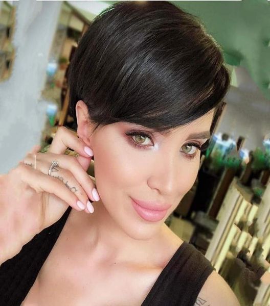 machine maade natural brazilian human hair wigs short glueless wig for black women celebrity real pixie cut none lace front wigs1977682, Black;brown
machine maade natural brazilian human hair wigs short glueless wig for black women celebrity real pixie cut none lace front wigs1977682, Black;brown