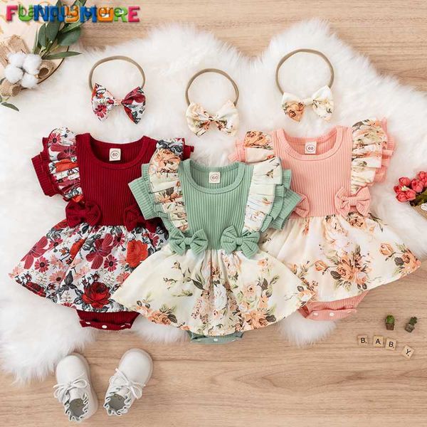 rompers 0-18 months newborn baby jumpsuit summer baby short sleeve printed skirt with headband baby girl clothes infants outfits t230529, Blue
rompers 0-18 months newborn baby jumpsuit summer baby short sleeve printed skirt with headband baby girl clothes infants outfits t230529, Blue