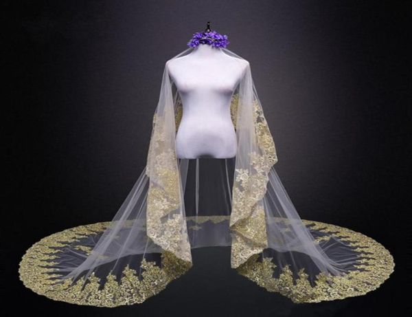 designed bridal veils 2020 gold appliques lace 3 meters wedding veils for bride white ivory with comb long bridal veil count2325468, Black
designed bridal veils 2020 gold appliques lace 3 meters wedding veils for bride white ivory with comb long bridal veil count2325468, Black