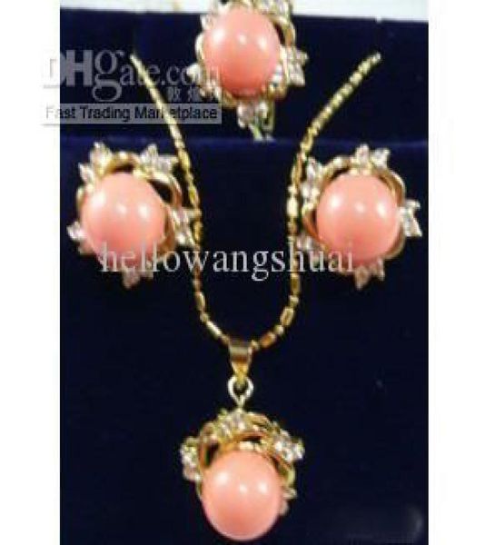 pink coral crystal flower pendant necklace earring ring gemstone jewelry sets1666351, Silver
pink coral crystal flower pendant necklace earring ring gemstone jewelry sets1666351, Silver