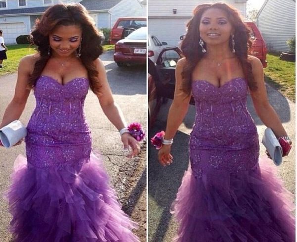 amazing mermaid purple beaded prom dreesses with ruffles applique lace back corset girl wear pageant formal evening gowns vestidos8242778, Black
amazing mermaid purple beaded prom dreesses with ruffles applique lace back corset girl wear pageant formal evening gowns vestidos8242778, Black
