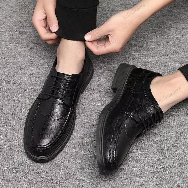 increased business leather shoes korean version trend of non-slip leisure small black shoes work helloorders
increased business leather shoes korean version trend of non-slip leisure small black shoes work helloorders