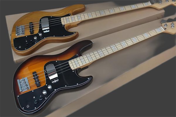 jazz bass guitar, 4 string electric bass, gray body, maple neck, chrome hardware, sunburstwood bass
jazz bass guitar, 4 string electric bass, gray body, maple neck, chrome hardware, sunburstwood bass