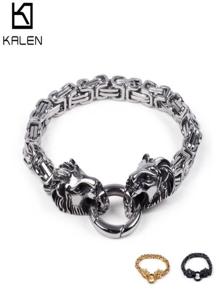 royal link chain bracelet men stainless steel silvergoldblack double lion head charm bracelets jewelry3331785, Black
royal link chain bracelet men stainless steel silvergoldblack double lion head charm bracelets jewelry3331785, Black