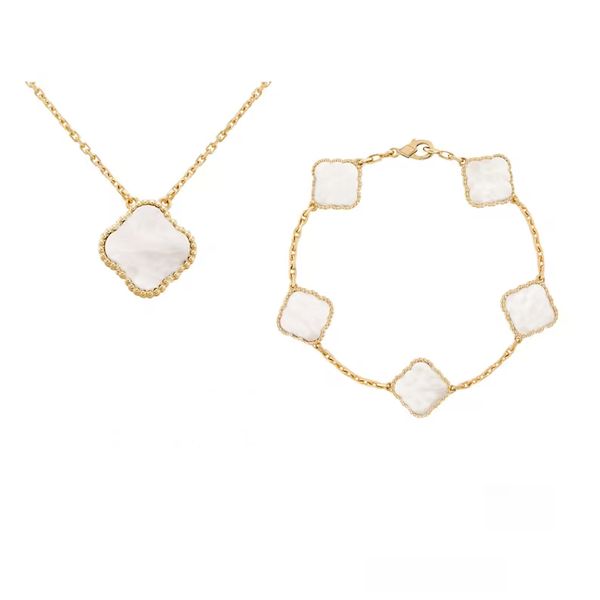 designer bracelets van clover charm s for girls women four leaf clover jewelry sets, 18k gold plated 925 sterling silver bracelet, necklace, Golden;silver
designer bracelets van clover charm s for girls women four leaf clover jewelry sets, 18k gold plated 925 sterling silver bracelet, necklace, Golden;silver