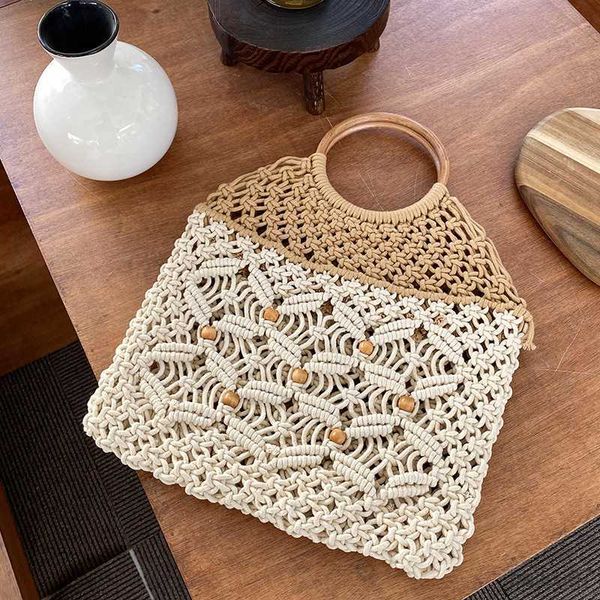 other bags hollow knitting woven bag rope het handbags wooden round handle tote travel beach bags for women 2023 shoulder bag, Black;red
other bags hollow knitting woven bag rope het handbags wooden round handle tote travel beach bags for women 2023 shoulder bag, Black;red