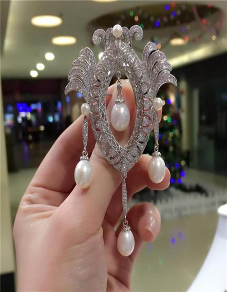 highgrade microscope zircon elegant white freshwater pearl temperament court brooch fashion jewelry237g1857673, Gray
highgrade microscope zircon elegant white freshwater pearl temperament court brooch fashion jewelry237g1857673, Gray