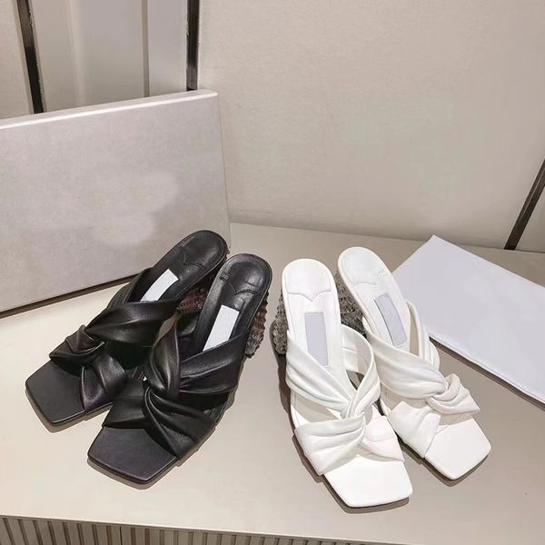 designer sandals luxury brand outdoor beach women's slippers 8.5cm high heel flat crystal inlaid genuine leather hard drag fashion bow, Black
designer sandals luxury brand outdoor beach women's slippers 8.5cm high heel flat crystal inlaid genuine leather hard drag fashion bow, Black