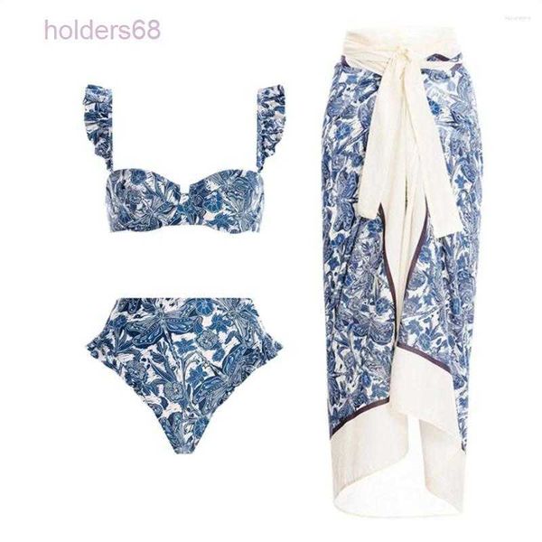 designer women blue-and-white porcelain print bikini set skirt cover up lace swimsuit beachwear biquini, White;black
designer women blue-and-white porcelain print bikini set skirt cover up lace swimsuit beachwear biquini, White;black